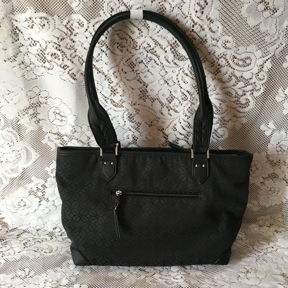 NWT ROSETTI JANET BLACK DOUBLE HANDLE SATCHEL - Picture 4 of 9